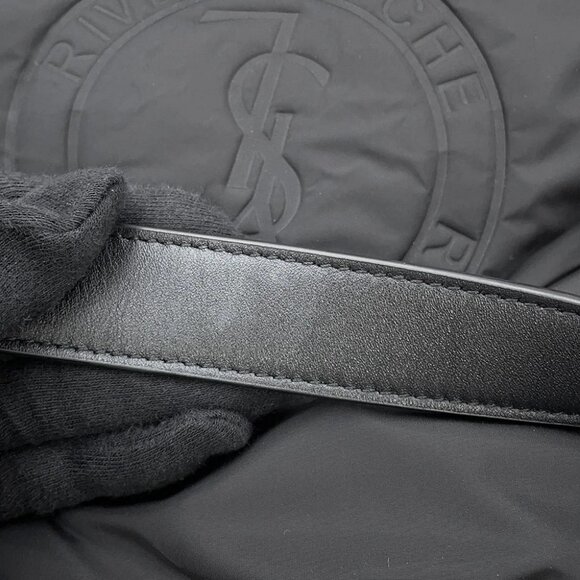 SAINT LAURENT PARIS Rive Gauche bucket bag Nylon/Leather Black 710261 - Picture 6 of 15